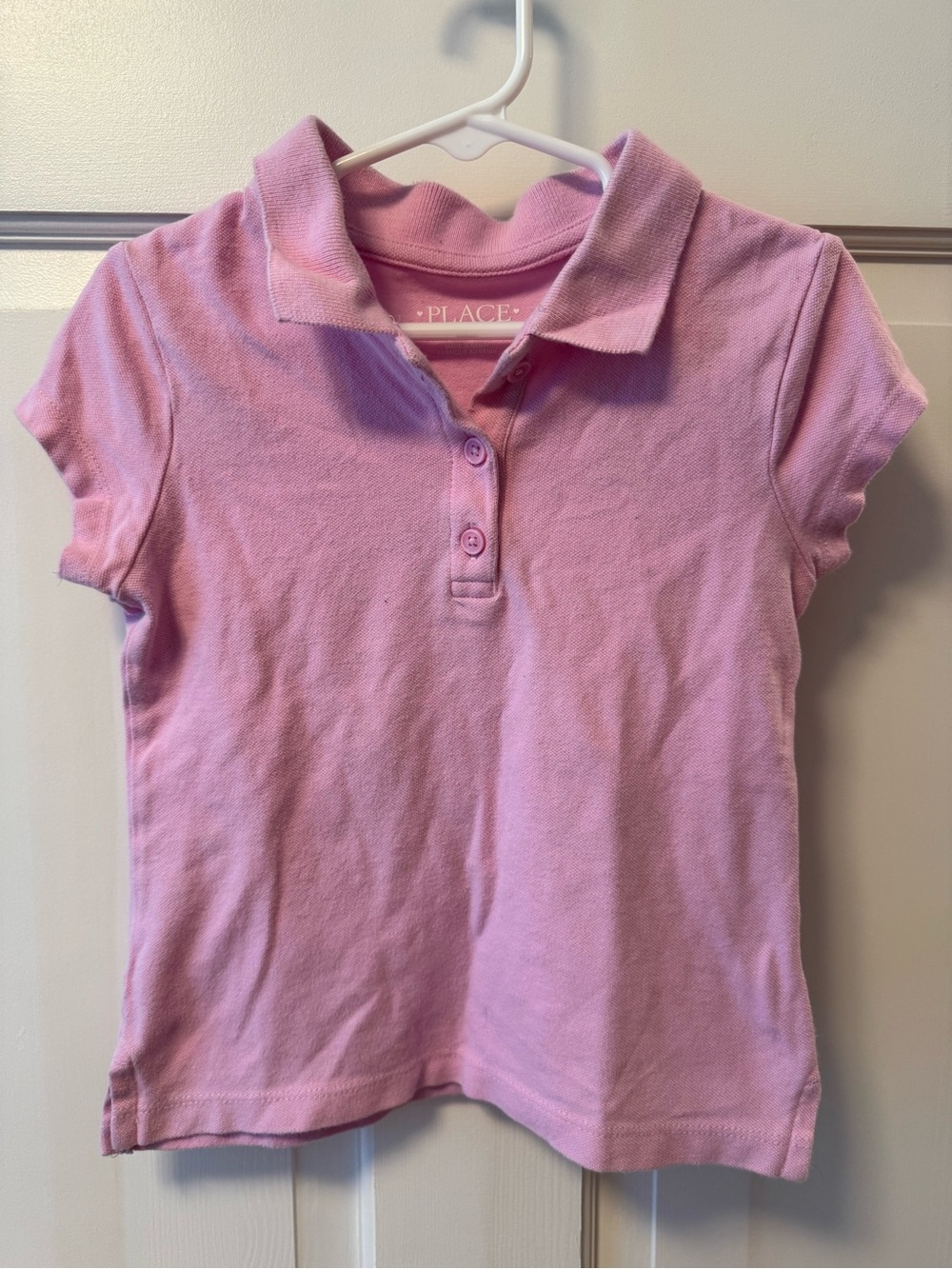 Place Girls Pink Polo Shirt Short Sleeve